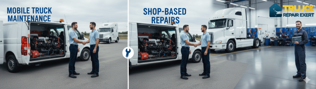 How to Hire a Truck Maintenance Expert 2 Mobile Truck Maintenance vs. Shop-Based Repairs