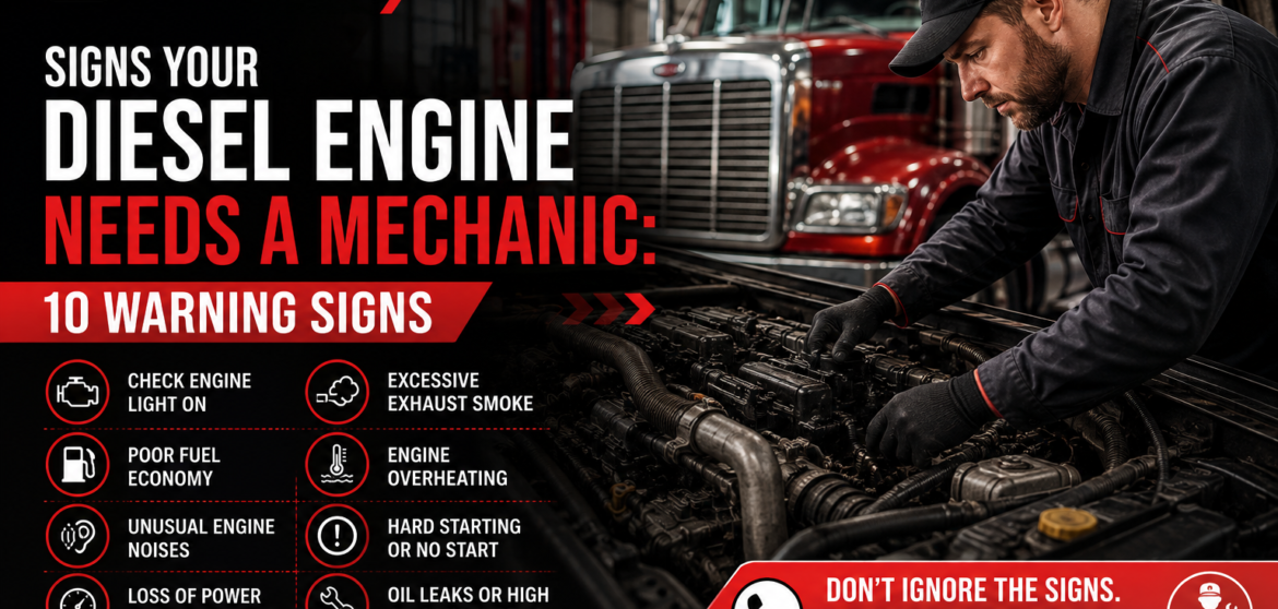 10 warning signs you need a diesel mechanic