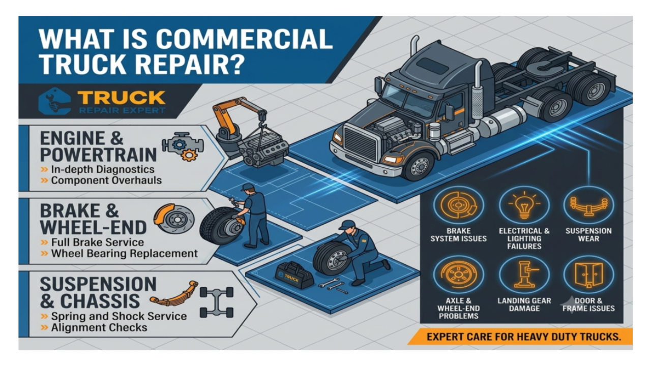 What Is Commercial Truck Repair and What Does It Include?