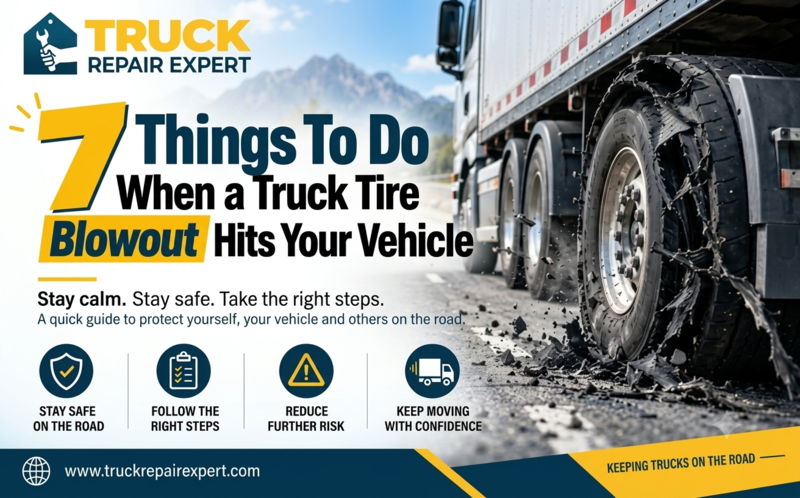 7 Things To Do When a Truck Tire Blowout Hits Your Vehicle