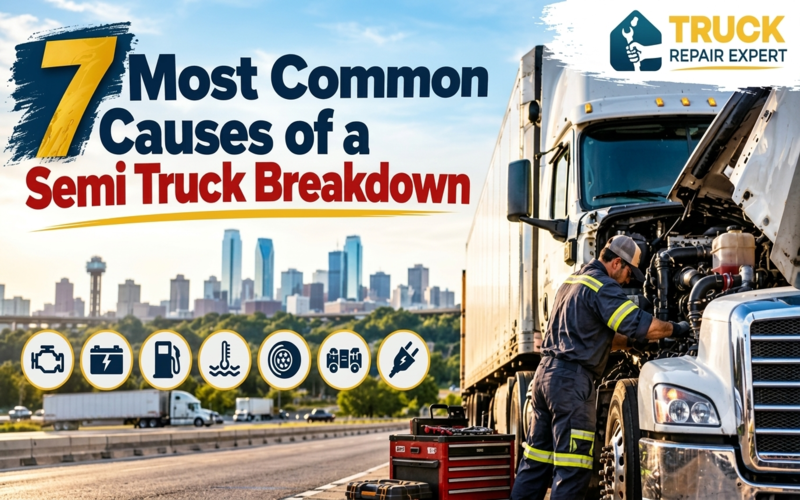 7 Most Common Causes of a Semi Truck Breakdown